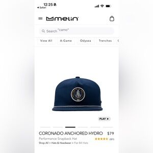 Melin Coronado Anchored Hydro Snapback Hat